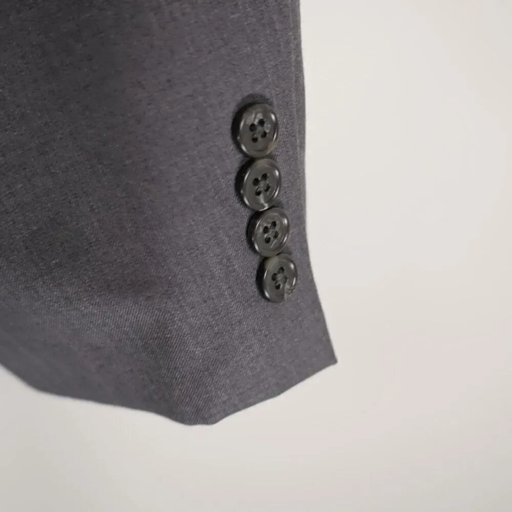 Joseph Abboud Wool Blend Gray 2 Button Blazer‎ 42R